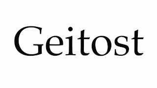 How to Pronounce Geitost [upl. by Pool]