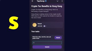 Crypto Tax Benefits in Hong Kong  TapSwap Code [upl. by Tomasina]