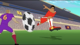 Supa Strikas Español  Barka Vs Supa Strikas  S01 E07  Extracto [upl. by Yellek]