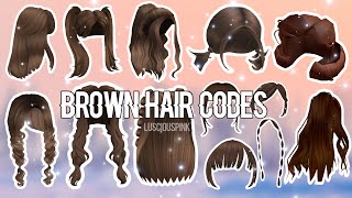 Aesthetic Brown Hair Codes RobloxBloxburg [upl. by Ailisec220]