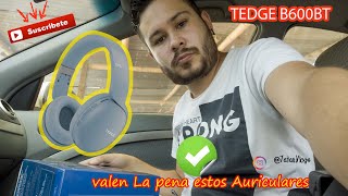 Audífonos Bluetooth Tedge H600BT  Review y Unboxing en Español [upl. by Colson]