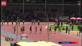 Fortune Tshibuabua Grey OMS 2024 u17 100m Bloemfontein Athletics Stadium [upl. by Halford]