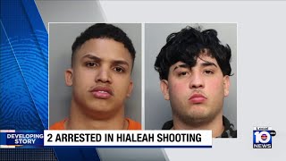 2 arrested in connection with Hialeah driveby shooting that injured 2 people [upl. by Delastre]