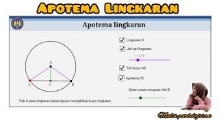 Media Pembelajaran  Apotema Lingkaran [upl. by Keating869]