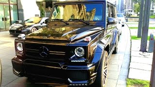 LOUD Mercedes G63 AMG Brabus BRUTAL sound [upl. by Aynatan439]