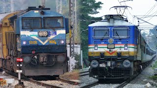 DIESEL and ELECTRIC Back to Back Departures  Indian Railways [upl. by Libbie]