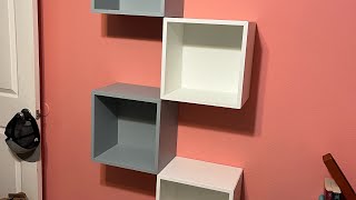 IKEA EKET wall mounting shelves alternating pattern [upl. by Ellenet]