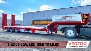 NEW VERTRA 3 AXLE LOWBED TRAILER [upl. by Ailsun]