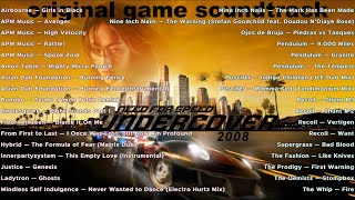 Need for Speed Undercover 2008  original game soundtrack  all game songs [upl. by Larochelle]