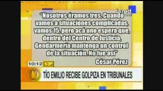 Tío Emilio recibe golpiza en tribunales [upl. by Mauchi119]