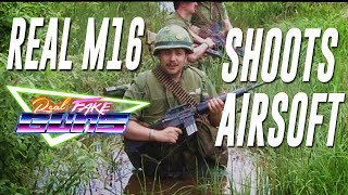 How To Make A Real M16A1 Shoot Airsoft Real full auto lower [upl. by Darill]