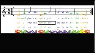 Halloween Solfege Bells or Boomwhackers Song [upl. by Animehliw]