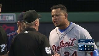 DETCLE Cabrera ejected in the 6th [upl. by Akirdnuhs610]