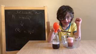 Chemical reactions how bicarbonate of soda reacts with vinegar [upl. by Hoy]