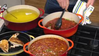 Le Creuset 45 qt Oval Dutch Oven wGrill Pan Lid amp Accessories on QVC [upl. by Eiffub895]