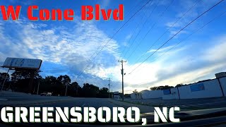 Driving Around Greensboro NC  Cone Blvd Full Length [upl. by Doralynne]