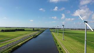 Drone video of Wind farm Zijpe [upl. by Solon]