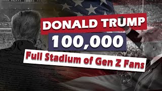 Packed Football Stadium of Gen Z Fans Give Massive Applause for Donald Trump  MAGAMAHA 2024 [upl. by Osmond529]