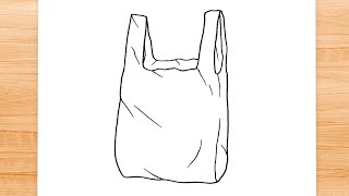 How to draw Plastic Bag [upl. by Nosam]