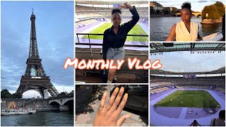 Monthly Vlog  Ma vie avant les vacances Picnic Jeux olympiquesbateau mouche préparation voyage [upl. by Eniledam]