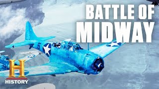 Battle of Midway Tactical Overview – World War II  History [upl. by Arrol]