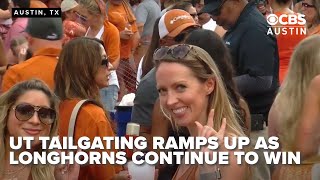 UT tailgaters energized after hot start to season from Horns [upl. by Brandais332]