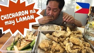 KAING PINOY CHICHARON NA MAY LAMAN quotMUKBANGquot Filipino Food [upl. by Rammaj]