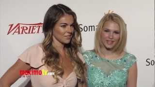 Serinda Swan and Claudia Lee at AnnaLynne McCord LIFE IS LOVE Event ARRIVALS [upl. by Tortosa]