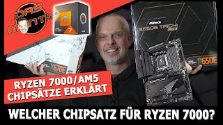 AMD Ryzen 7000  Welcher ChipsatzMainboards ist sinnvoll  X670E B650E  A620  X670  B650 [upl. by Itteb363]