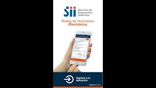 ¿Cómo usar la app aplicación del SII para emitir boletas de honorarios Chile [upl. by Frulla900]