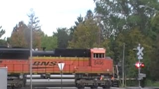 EMD SD70ACe Trio on the UKEEMAD in Askov MN [upl. by Nevetse]