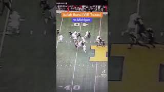 Isaiah Bond WR Texas vs Michigantexaslonghorns widereceiver texasfootball nfldraft2025 [upl. by Ednew]