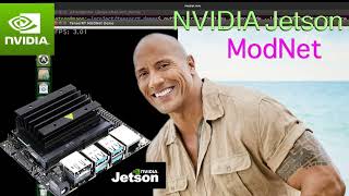 Nvidia Jetson ModNet  Remove and Change background image [upl. by Nonnaer971]