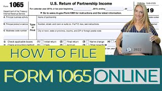 How To File Form 1065 Online MultiMember LLC amp Partnership Tax Form  How to Use Tax Act [upl. by Adniled133]