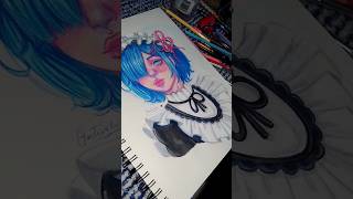 Rem ReZero me encanta este personaje art traditionalartist sketchbook drawing garte26k [upl. by Alenairam507]