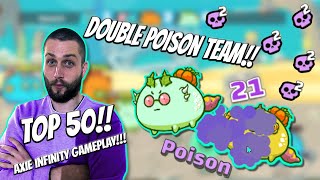 INSANE DOUBLE POISON GAMES  AXIE INFINITY GAMEPLAY [upl. by Salot830]