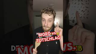 MORD vs TOTSCHLAG Unterschied jura strafrecht mord totschlag unterschied tötungsdelikte [upl. by Skill]