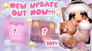 🎄UPDATE OUT NOW✨ THIS ONE IS A LONG ONE  Royale High Glitterfrost [upl. by Otxis691]