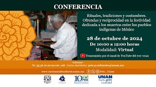 Rituales tradiciones y costumbres Ofrendas y festividad de muertos en pueblos indígenas de México [upl. by Aikmat]