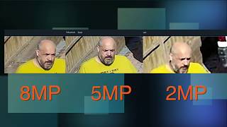 CCTV Camera 2 5 and 8 Megapixel 4K comparison [upl. by Repip]