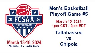 2024 FCSAA Tournament  Game 5  Mens Basketball Semifinals [upl. by Belding]