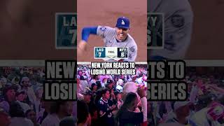 The moment New York lost the World Series mlb baseball worldseries [upl. by Gylys]