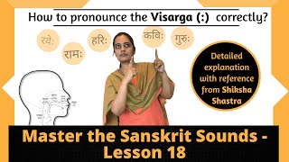 Visarga pronunciation in Sanskrit  Sanskrit [upl. by Juliet]