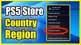 How to Change Country or Region on PS5 PlayStation Store Location Tutorial [upl. by Trela]