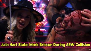 Julia Hart Stabs Mark Briscoe During AEW Collision [upl. by Canter634]