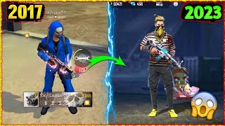 FREE FIRE PLAYERS 2017 Vs 2023 💫🔥GyanSujan  sksabirboss Garena Free fire Part45 [upl. by Muna]