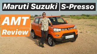 2019 Maruti Suzuki SPresso AMT Automatic Review Hindi  English [upl. by Damalas709]