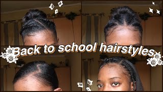 BACK TO SCHOOL HAIRSTYLES FOR RELAXED HAIR [upl. by Mauldon964]