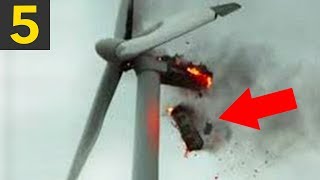 Top 5 Wind Turbine FAILS amp Mishaps [upl. by Ilram]