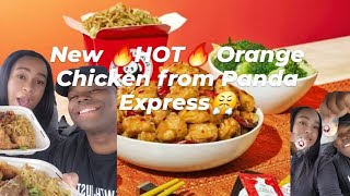 New Panda Express Hot Orange Chicken FOOD REVIEW Wing Stop Jimmy Johns Mexican Food And More [upl. by Garner]